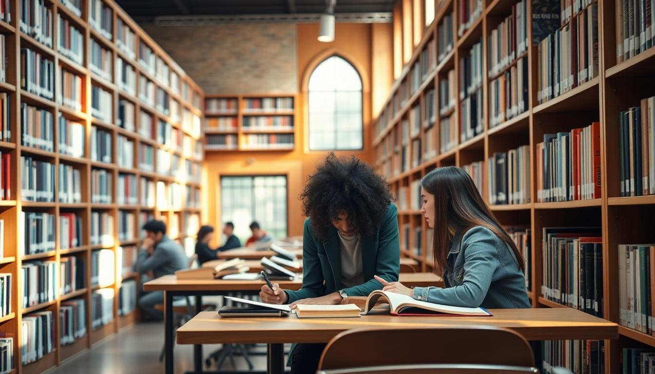 Students working in research laboratory
